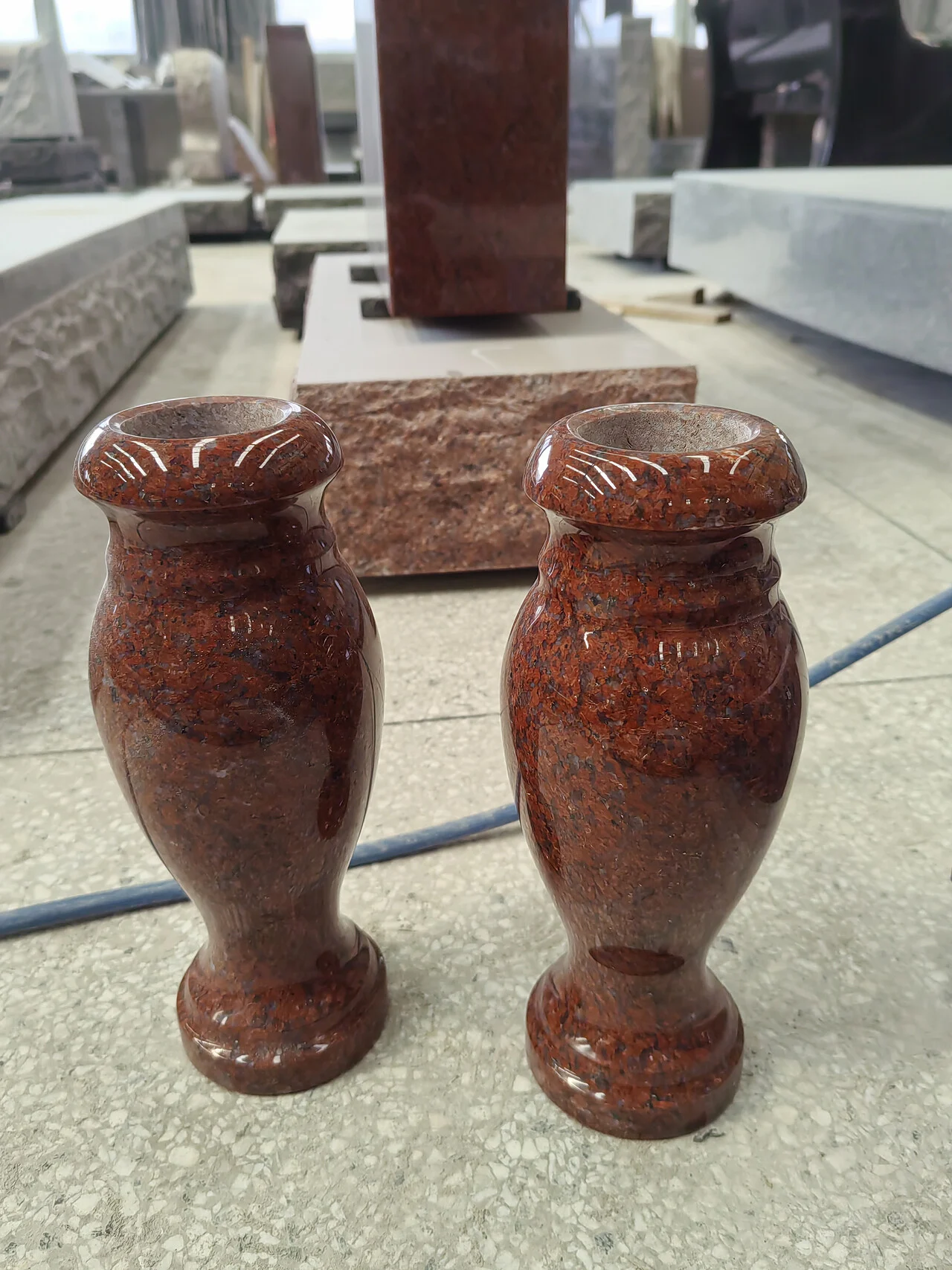 Granite Cemetery Flower Vase
