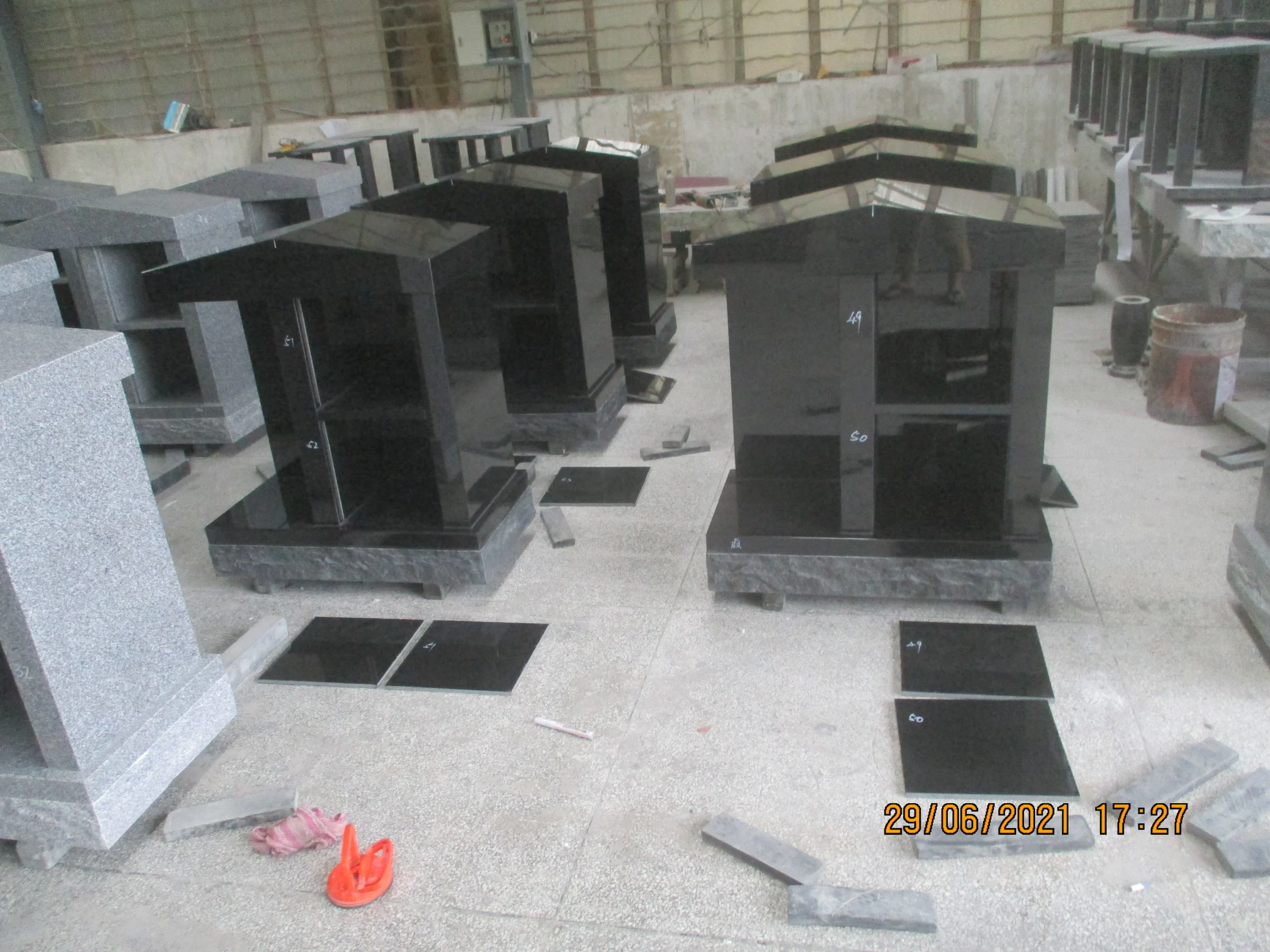 Custom Engraved Granite Columbarium Wall