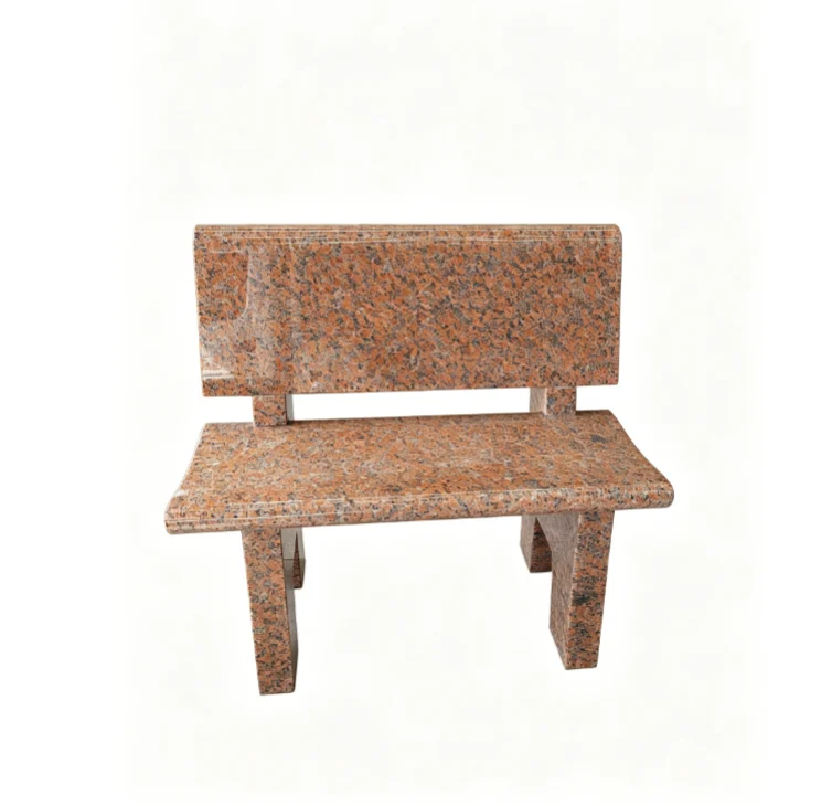 Natural Stone Cemetery Bench for Graves