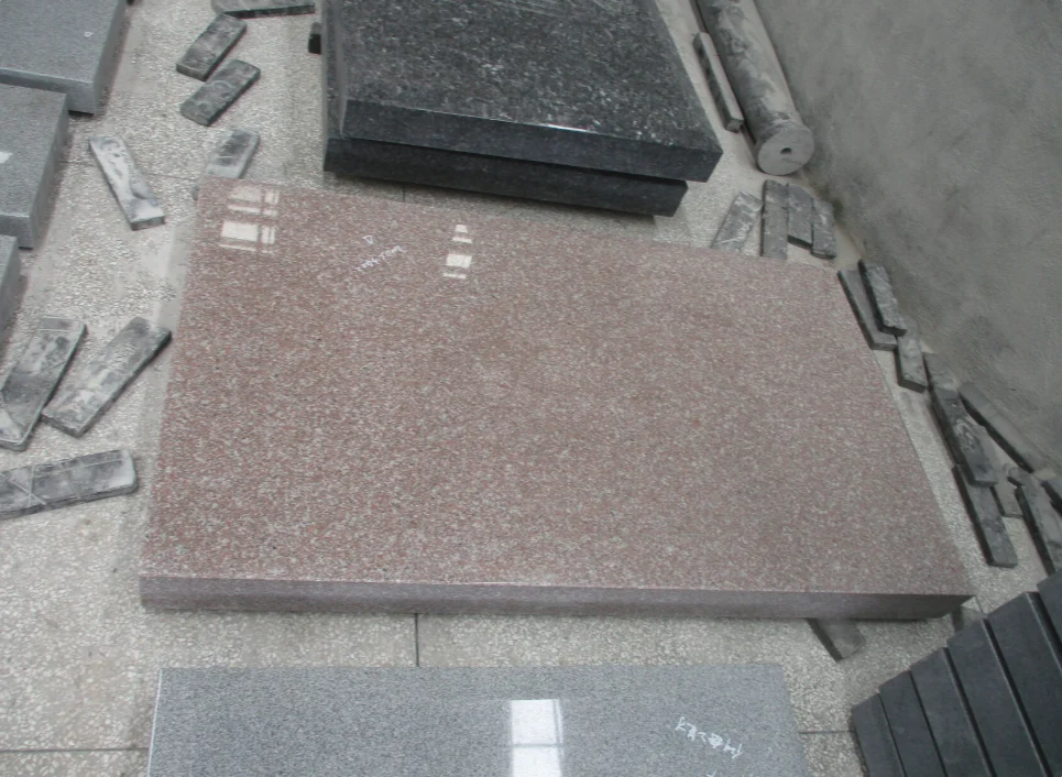 Pink Granite Memorial Base Slab