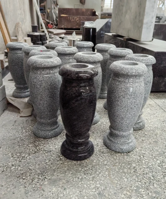 Classic Shape Granite Grave Vase