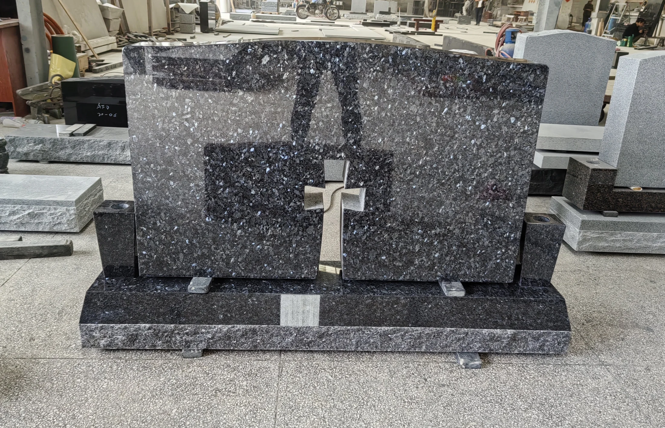 Blue Pearl Granite Headstones