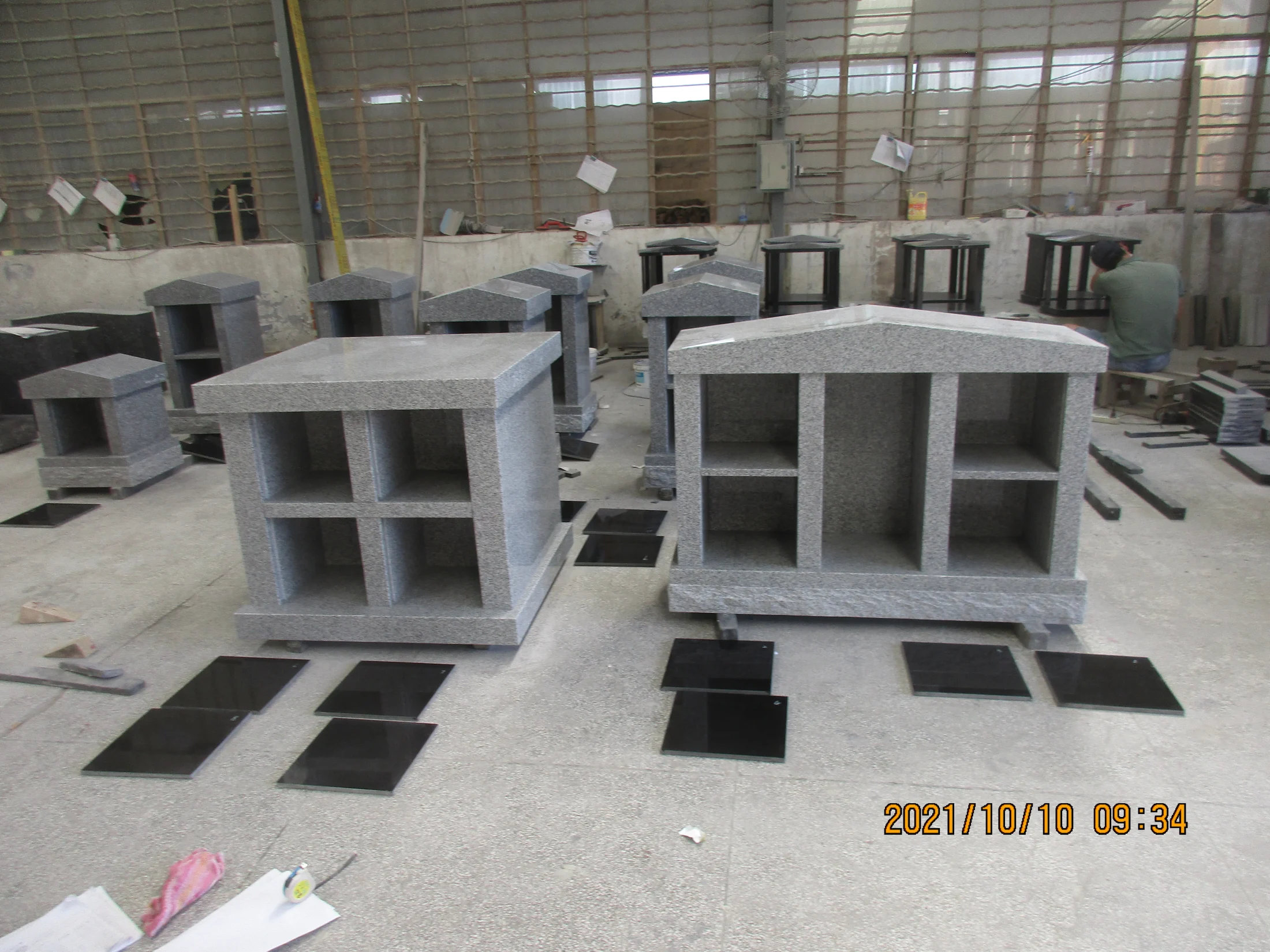 Custom Engraved Granite Columbarium Wall