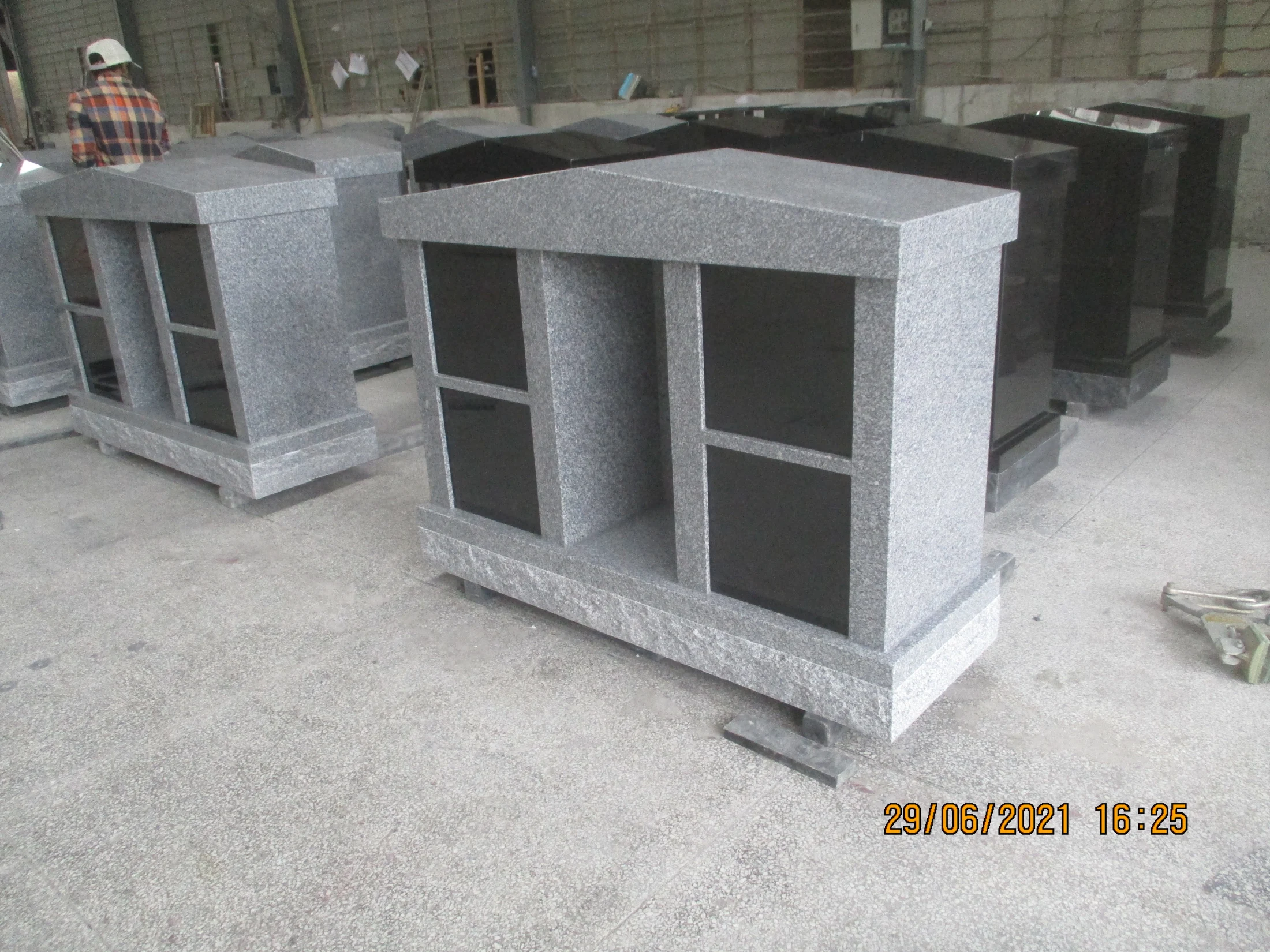 Custom Engraved Granite Columbarium Wall
