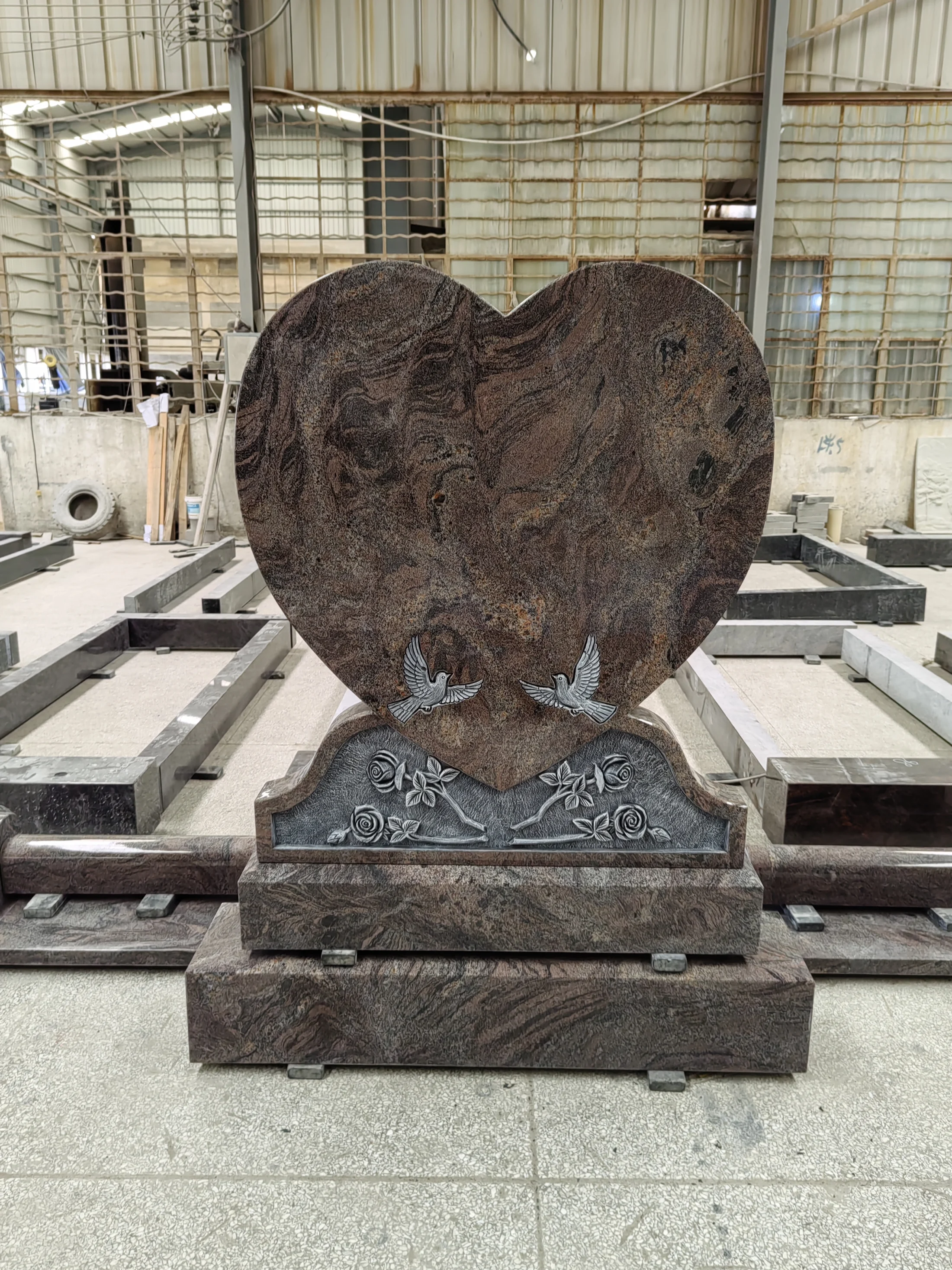 Craft engraves years, stone carries longing