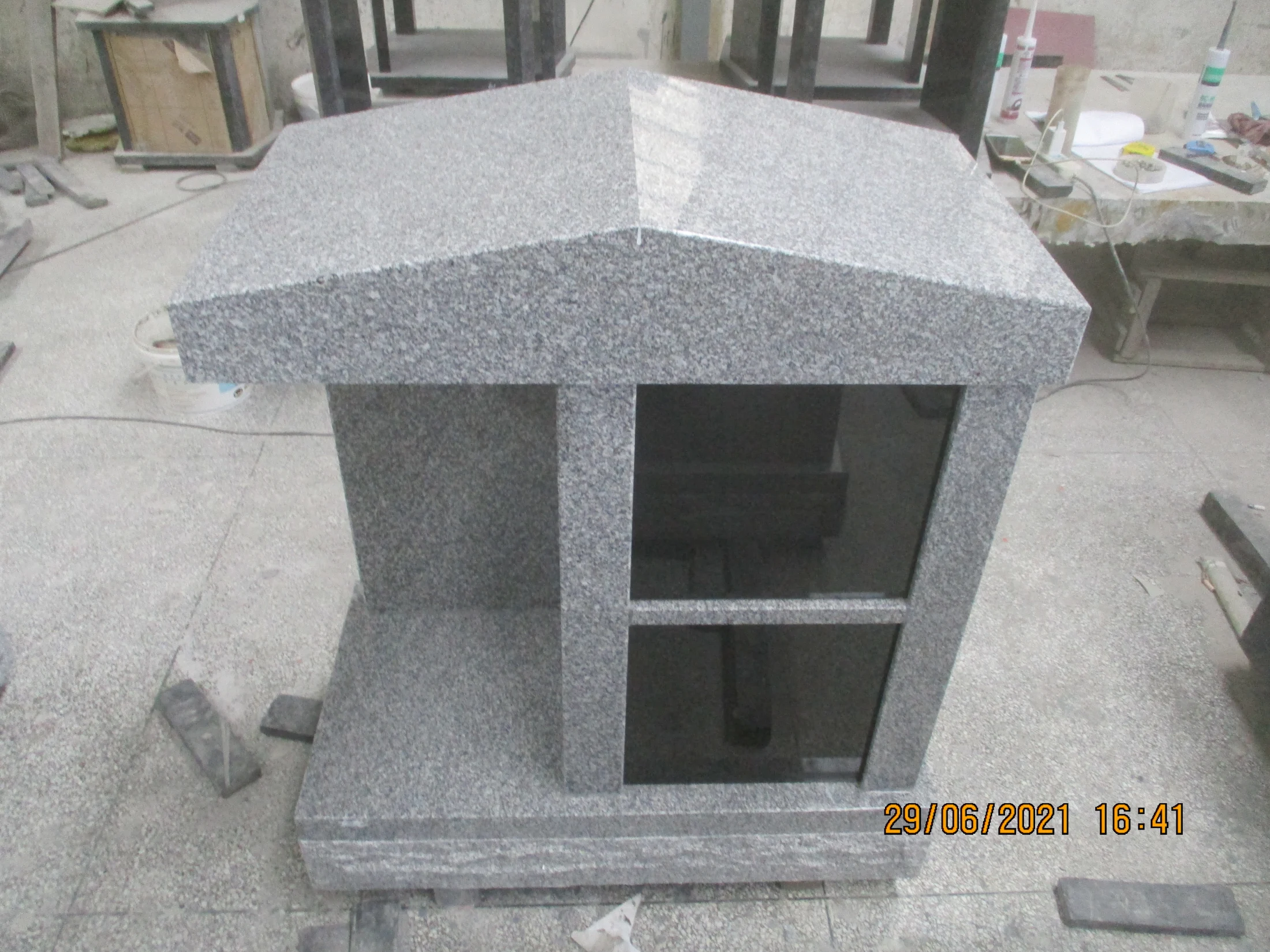 Custom Engraved Granite Columbarium Wall