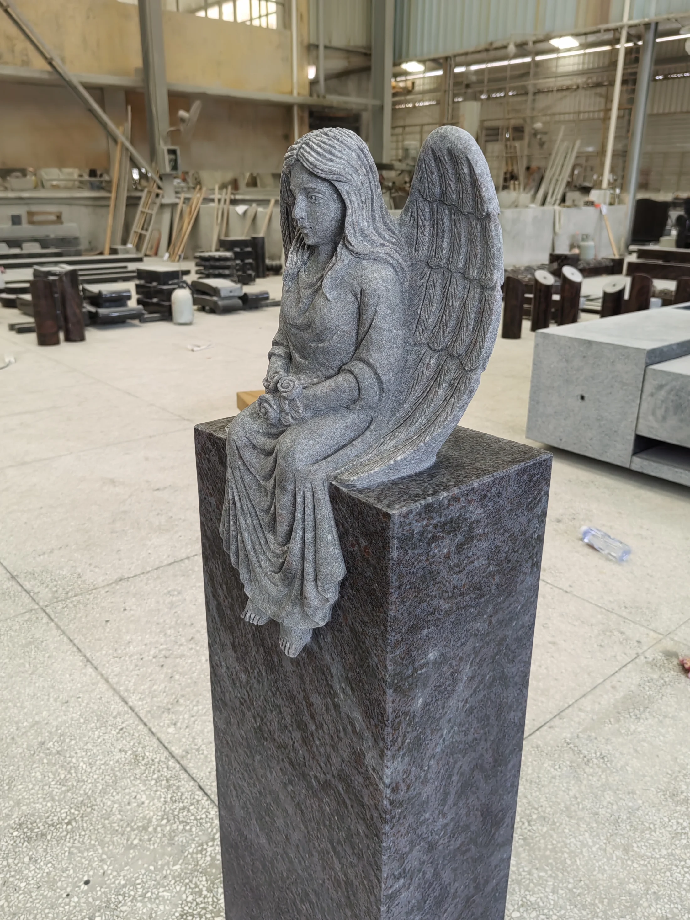 Exquisite holy monument carving