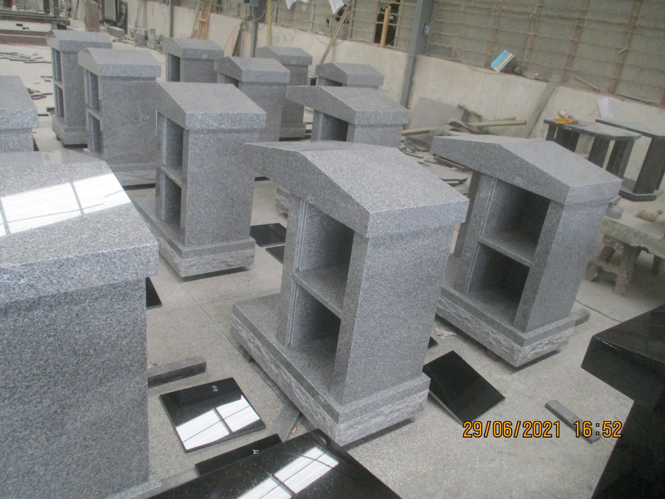 Custom Engraved Granite Columbarium Wall