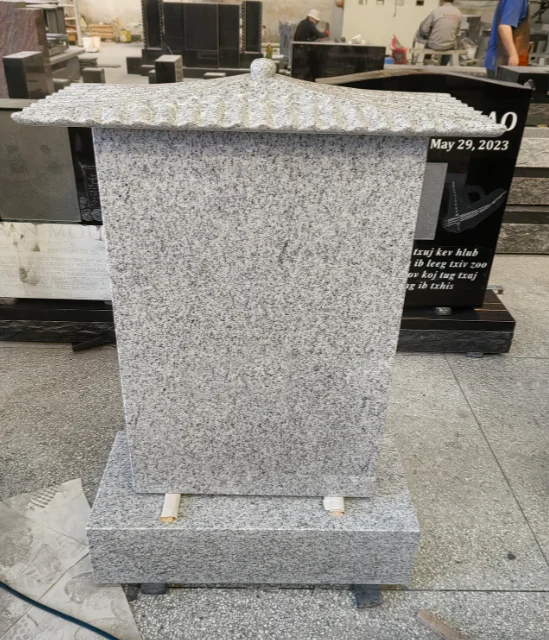 Traditional Roof-Style Granite Monument