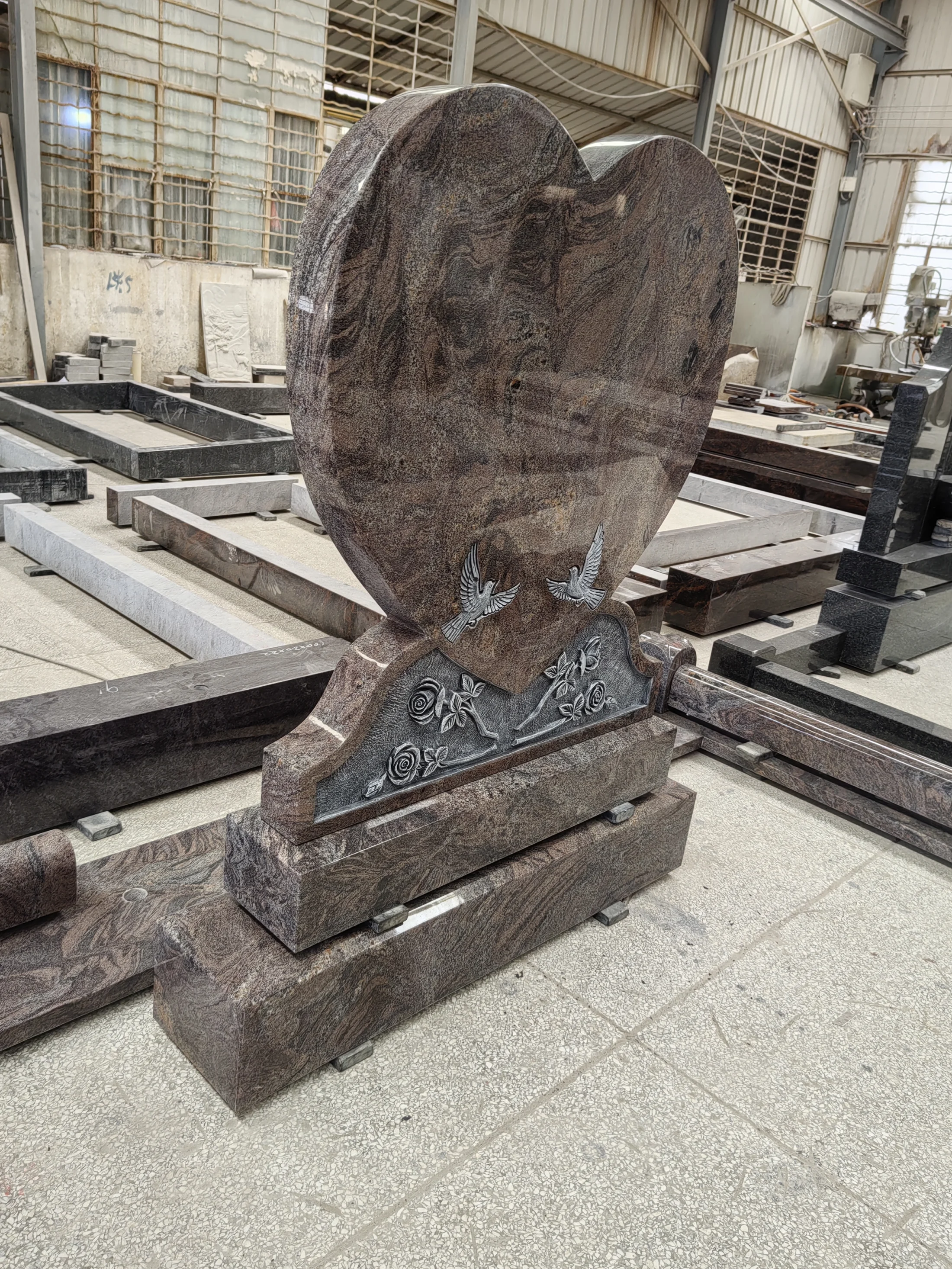 Craft engraves years, stone carries longing